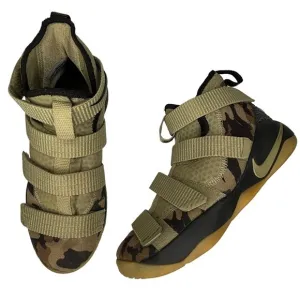 Nike Zoom Athletic Shoes Lebron Soldier 11 Camo Boys Size 6 Youth