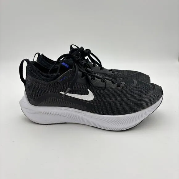Nike Zoom Fly 4 Black White Running Sneakers Shoes Men's 7.5 Walk Comfort