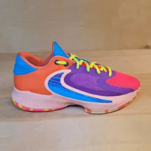 Nike Zoom Freak 4 Blue Purple Pink Youth Athletic Sneakers
