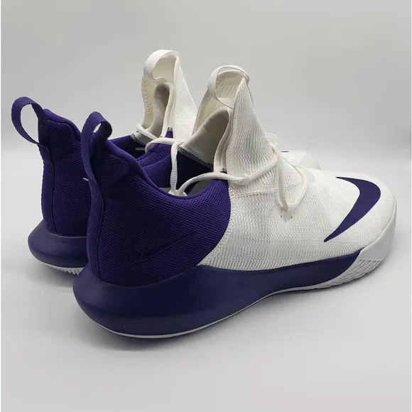 Nike Zoom Shift 2 Purple White Basketball Athletic Shoes AT3873-111 Men Sz 17🛒