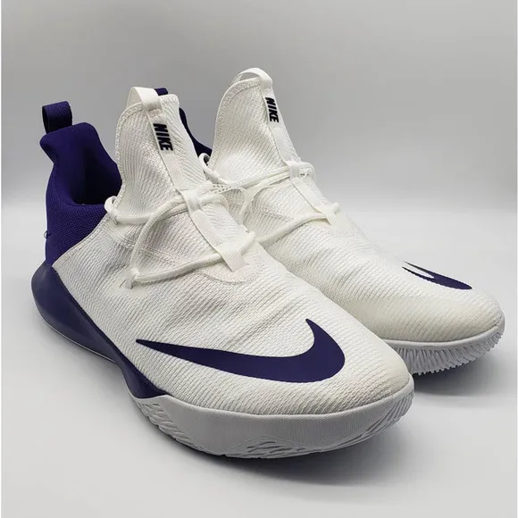 Nike Zoom Shift 2 Purple White Basketball Athletic Shoes AT3873-111 Men Sz 17🛒