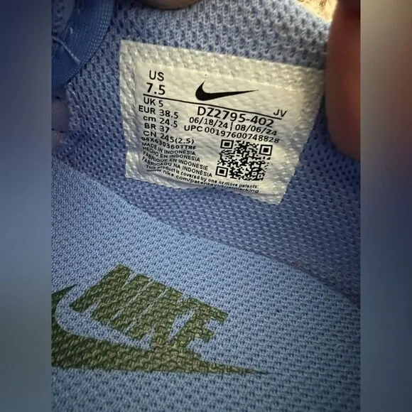 Nike Cortez Blue Green Athletic Shoes