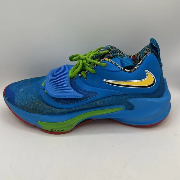 Nike Zoom Freak 3 NRG UNO Blue Green Athletic Shoes Sneakers, Men’s 8