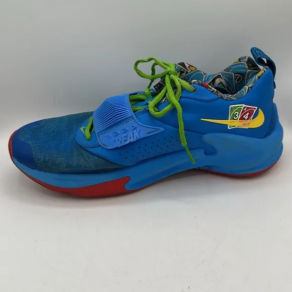 Nike Zoom Freak 3 NRG UNO Blue Green Athletic Shoes Sneakers, Men’s 8