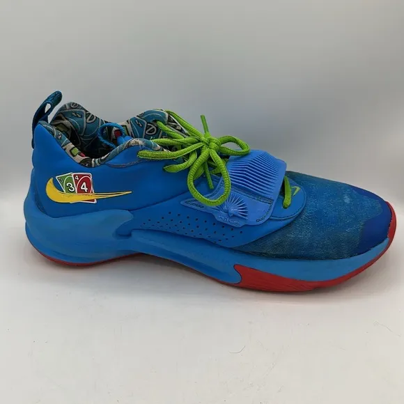 Nike Zoom Freak 3 NRG UNO Blue Green Athletic Shoes Sneakers, Men’s 8