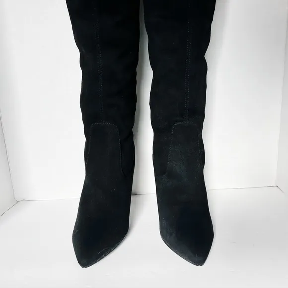 NINA WOMEN'S DECORATED SYNTHETIC SUEDE ROCKLIN OVER THE KNEE BOOTS