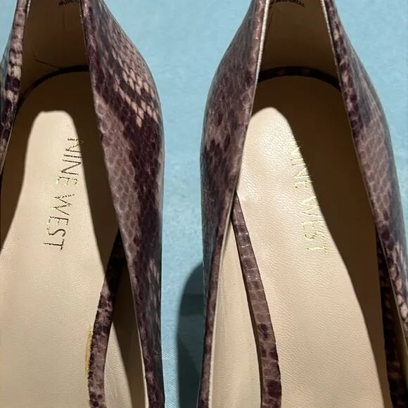 Nine West Platform Open Toed Heels Size 9 B34