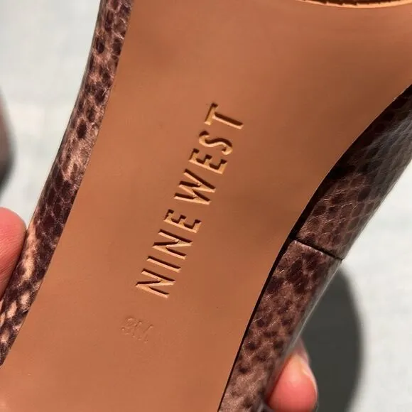 Nine West Platform Open Toed Heels Size 9 B34
