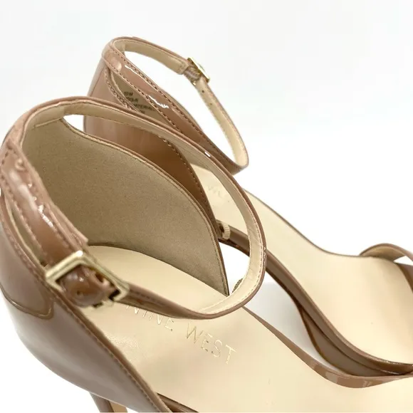 NINE WEST Women's Square Toe Stiletto Heel Dress Sandals