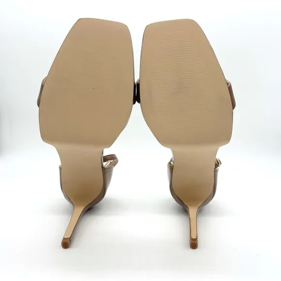 NINE WEST Women's Square Toe Stiletto Heel Dress Sandals