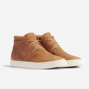 Nisolo • Everyday Mid Top Sneaker Tobacco leather tan beige lace up