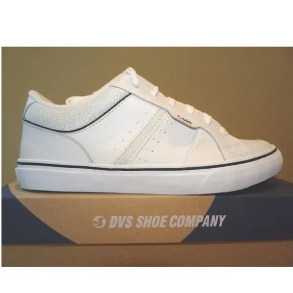 NWD Men's DVS Barton Leather Athletic Shoe White