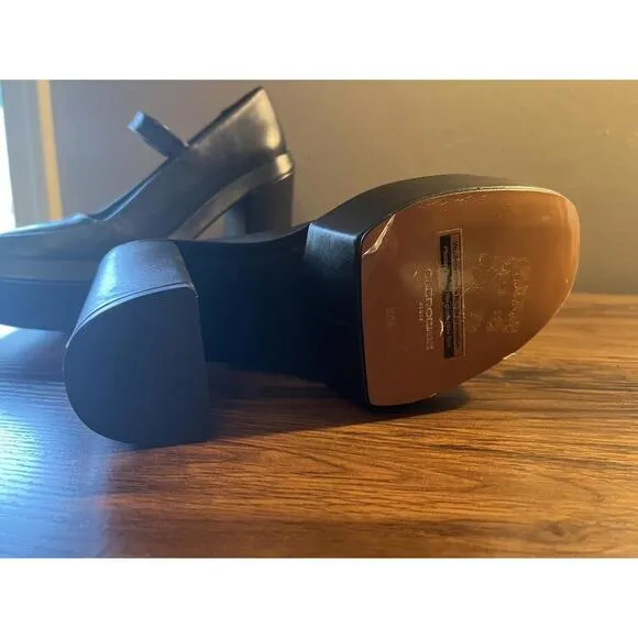 NWOB CLERGERIE Paris Juna Black Leather Platform Pumps US 7.5 Eur 37.5 $795