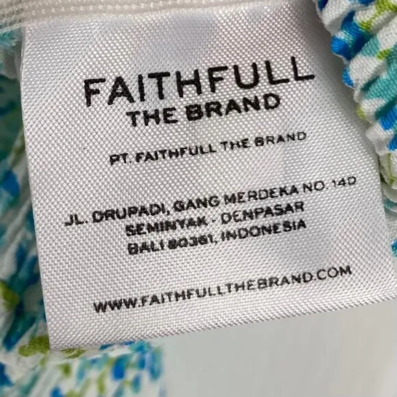 NWOT FAITHFULL THE BRAND Dress 4 Donna Mini Tilde Floral