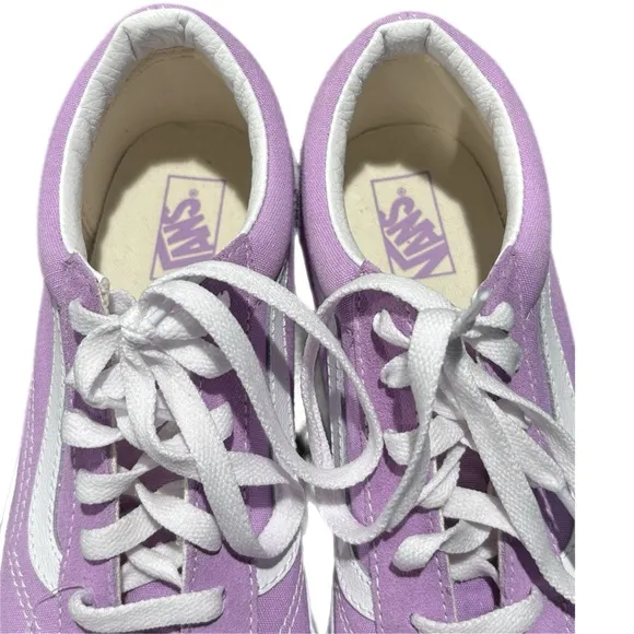 NWOT VANS Old Skool Casual Sneaker Shoes Size 5.5 Juniors Color Purple