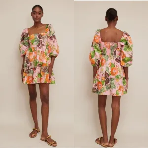 NWT $425 Cara Cara Sip Sip Mini Dress in Avery Floral