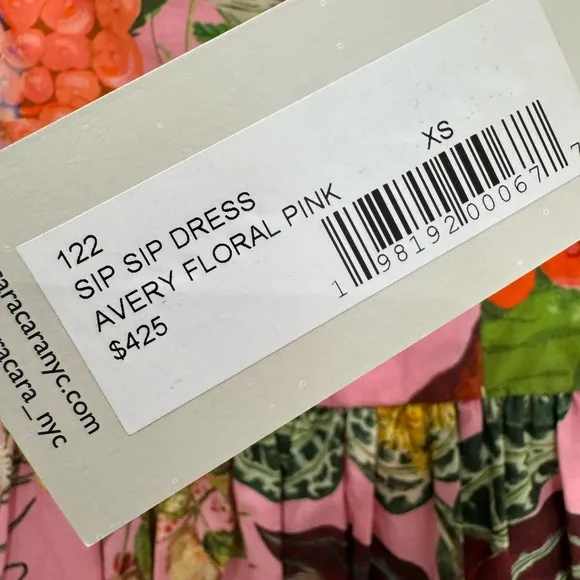 NWT $425 Cara Cara Sip Sip Mini Dress in Avery Floral