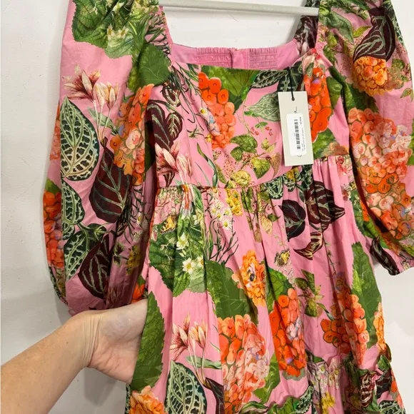 NWT $425 Cara Cara Sip Sip Mini Dress in Avery Floral