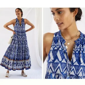 NWT Anthropologie Tiered Maxi Dress Women's Size S