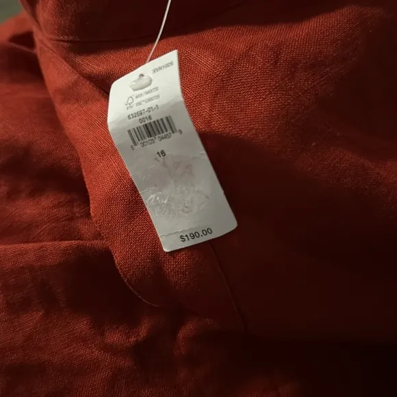NWT! Banana Republic Red Embers Lina Linen Cutout Midi Dress - Multiple Sizes