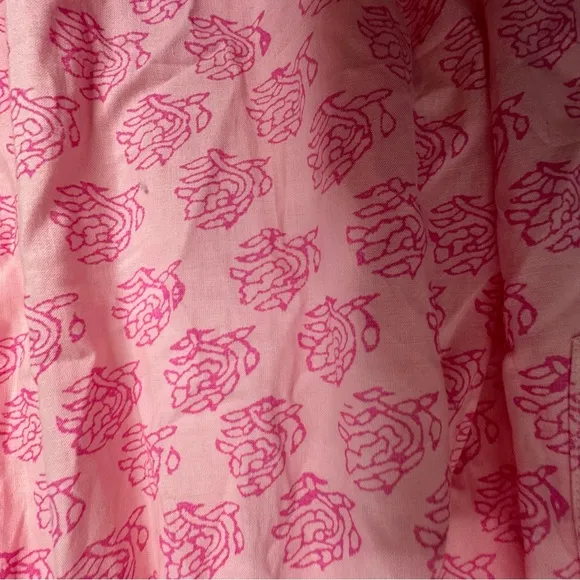 NWT Free People There She Goes Pink Floral Short Sleeve Maxi Dress s