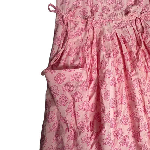 NWT Free People There She Goes Pink Floral Short Sleeve Maxi Dress s