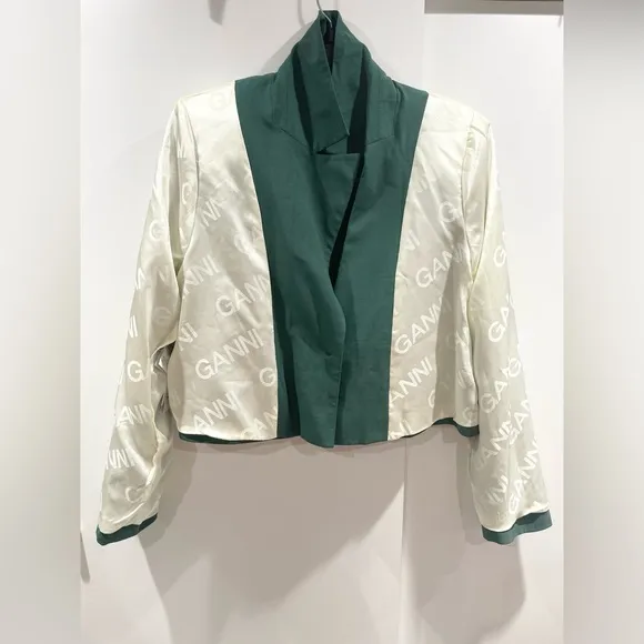NWT Ganni cropped blazer sz 38: Medium