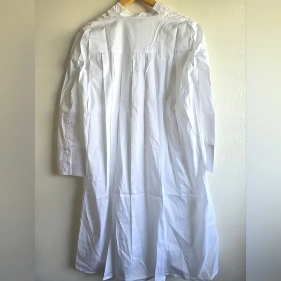 NWT! Harshman Los Angeles, Toula Pleated Back Tunic, White , Size XS-MSRP $331