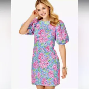 NWT ▶️ LILLY PULITZER ◀️ Roni Stretch Shift Dress (Sunrise Bay) Size 12