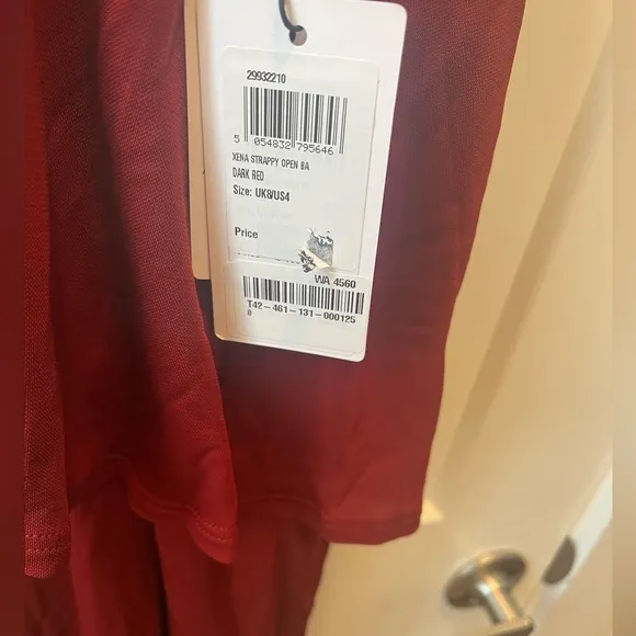 NWT Reiss Xena Strappy Open Back Midi Dress Size 4