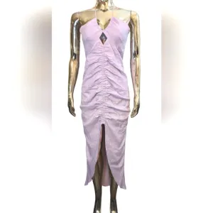 NWT Rumer Estelle Halter Maxi Dress in Linen