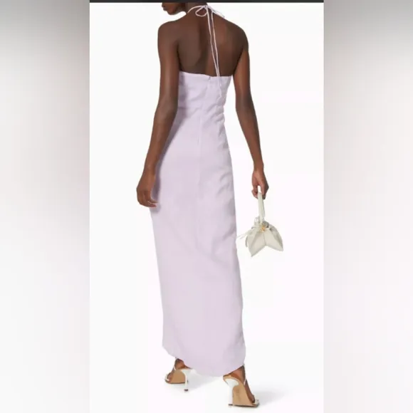 NWT Rumer Estelle Halter Maxi Dress in Linen