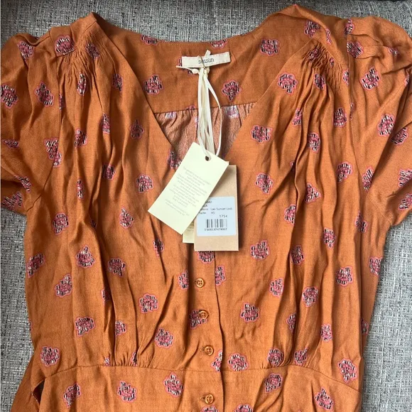 nwt sessùn upala midi dress || lao sunset lodi