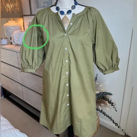 NWT | STAUD Mini Vincent Dress in Khaki