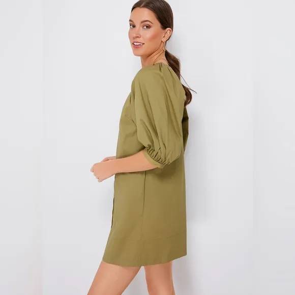 NWT | STAUD Mini Vincent Dress in Khaki
