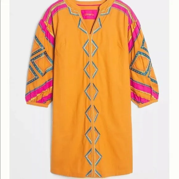 NWT/NWD Anthro Stasiana Embroidered Tunic Dress