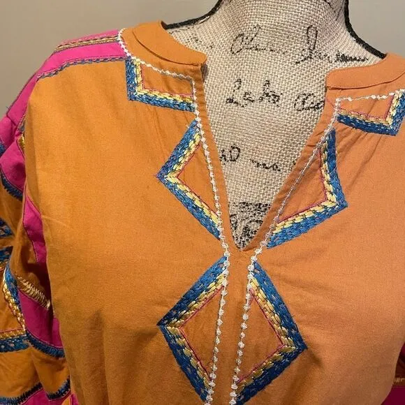 NWT/NWD Anthro Stasiana Embroidered Tunic Dress