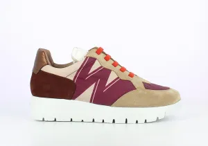 'Odisei' women's sneaker - Beige mix