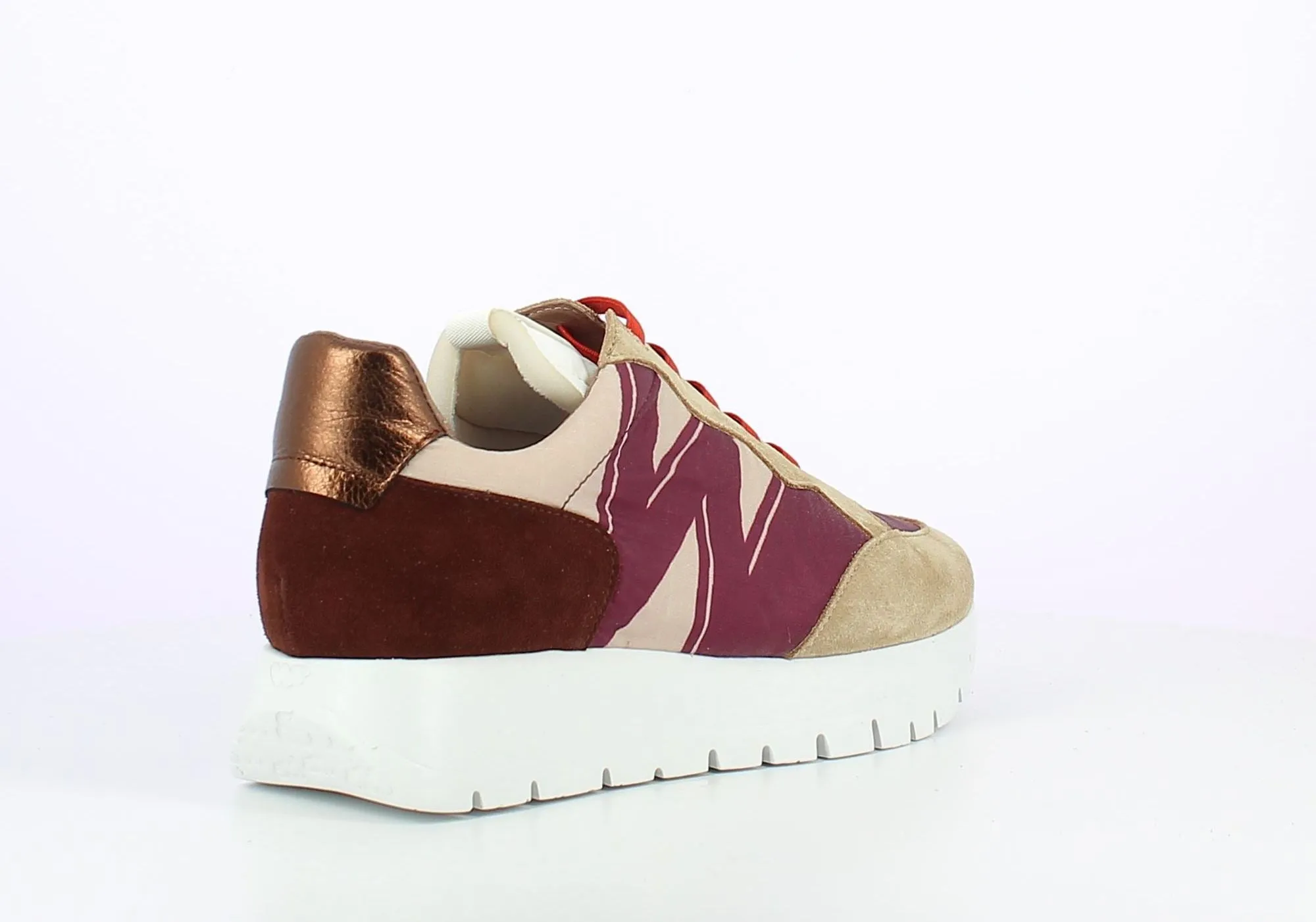 'Odisei' women's sneaker - Beige mix