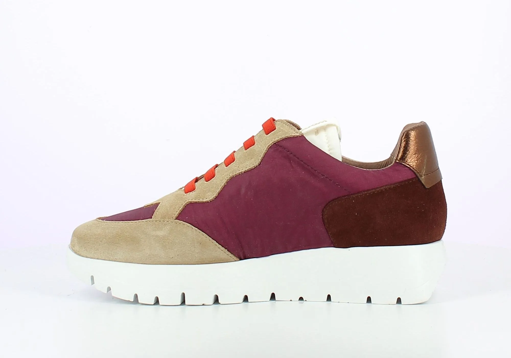 'Odisei' women's sneaker - Beige mix