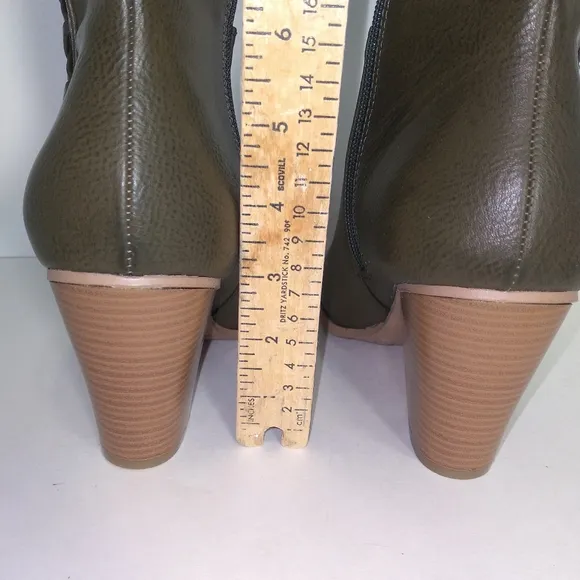 Olive Green Knee High Boots