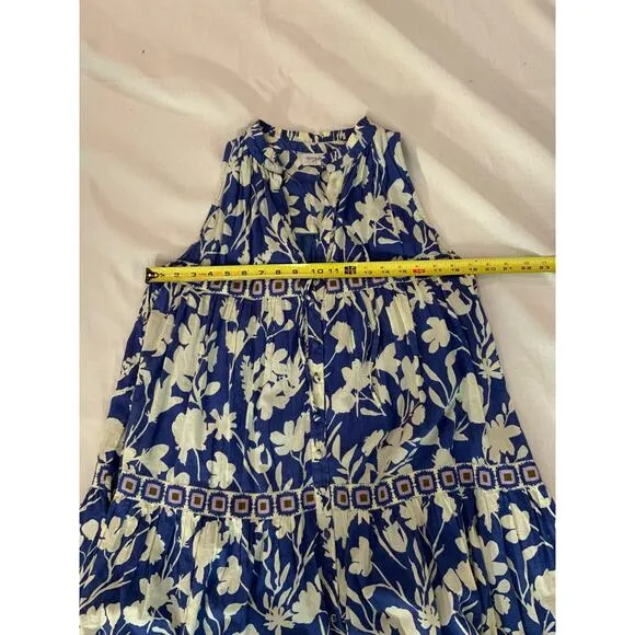 Olivia James The Label Ro Short‎ Dress in Blue Shadow Floral