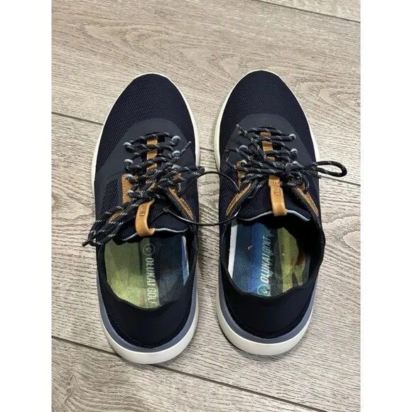 OluKai Kā‘anapali Golf Shoes Trench Blue Sea Ice Men’s Size 8 Casual Golf Shoes