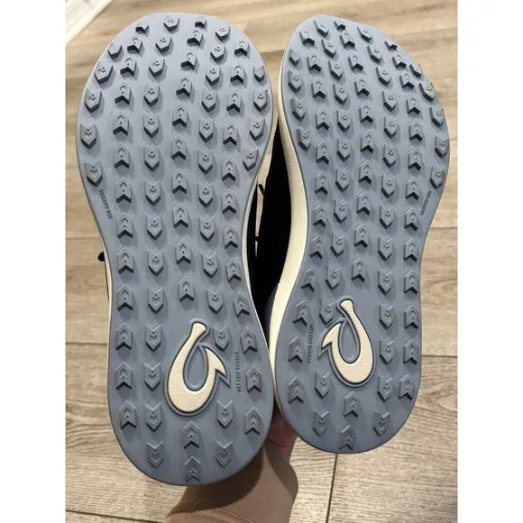 OluKai Kā‘anapali Golf Shoes Trench Blue Sea Ice Men’s Size 8 Casual Golf Shoes