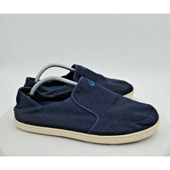 Olukai Lae'Ahi Men's Navy Blue Depth Slip On Shoes Size 11.5