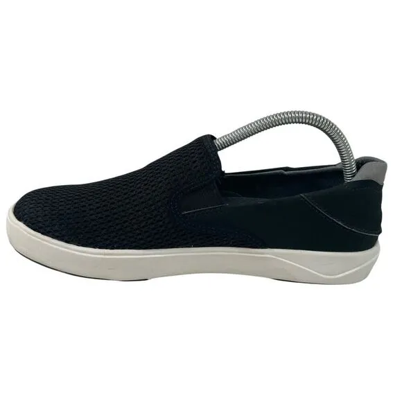 OluKai Lae'Ahi Mens Size 8 Black Casual Slip On Sneaker Shoes