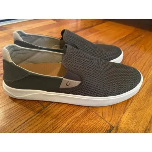 Olukai Mens LAE’AHI Sneakers Slip On Shoes Kona Green US 10/ EUR 43
