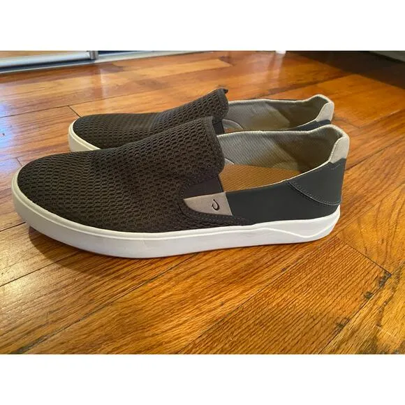 Olukai Mens LAE’AHI Sneakers Slip On Shoes Kona Green US 10/ EUR 43