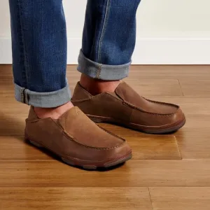 Olukai Moloā Men’s Leather Slip On Loafer Shoes 9
