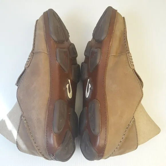 Olukai Moloā Men’s Leather Slip On Loafer Shoes 9
